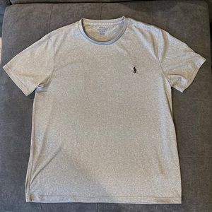 Mens polo by Ralph Lauren large gray tech shirt